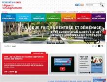 Tablet Screenshot of laliguegard.fr